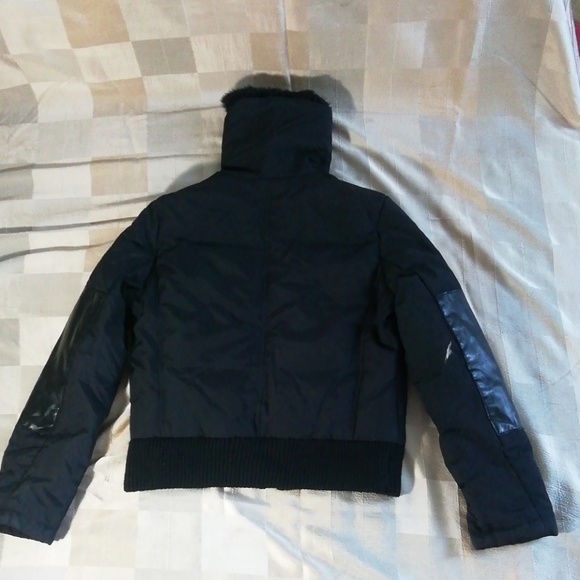 Mackage black down filled bomber jacket - Picture 5 of 7
